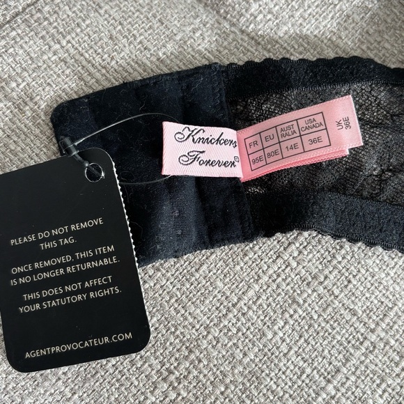 AGENT PROVOCATEUR Ariel Lace Bra & Underwear Set 36E, 4 (L) - Picture 11 of 12